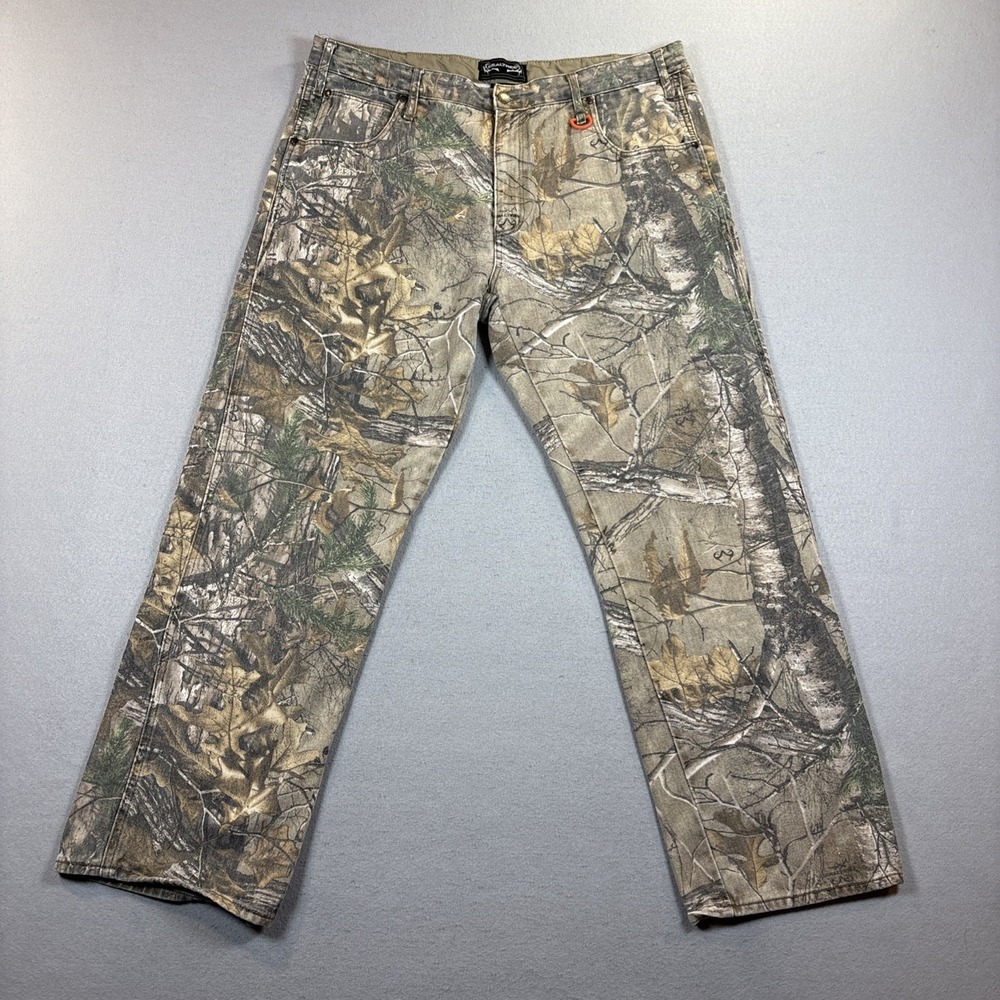 Realtree Jeans Mens 38x32 Camo Realtree Xtra Outdoors Hunting Pants